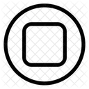 Knopf Stopp  Symbol