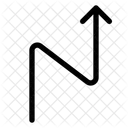 Knopf Zickzack Symbol