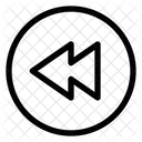 Taste Zurückspulen  Symbol