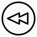 Taste Zurückspulen  Symbol