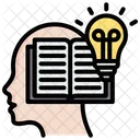 Knowledge Head Book Icon