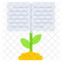 Knowledge Growth Education Growth Book Icon