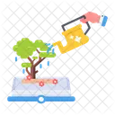 Knowledge Growth  Icon