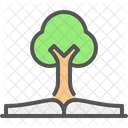 Knowledge Book Tree Icon