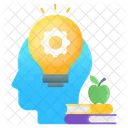 Knowledge Management System Learning Management Creative Thinking Icon