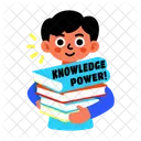 Knowledge Power Study Literature Icon