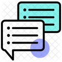 Knowledge Transfer Chatting Meeting Icon