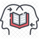 Knowledge Transfer Guiding Knowledge Management Icon