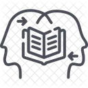 Knowledge Transfer Guiding Knowledge Management Icon