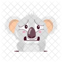 Koala Asustado Preocupado Cinereus Icono