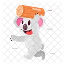 Koala Bear Koala Cartoon Running Icon