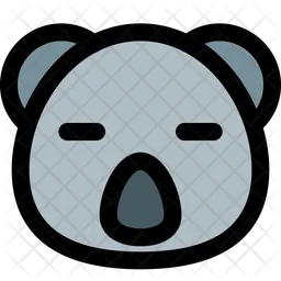 Koala Closed Eyes Emoji Icon