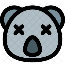 Koala Death Emoji Icon