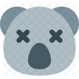 Koala Death Emoji Icon