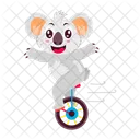 Koala Chevauchant Samusant Animal Icon