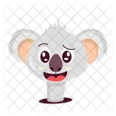 Koala Gesicht Uberrascht Tier Symbol