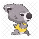 Koala läuft  Symbol