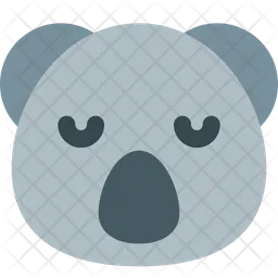 Koala Sad Face Emoji Icon