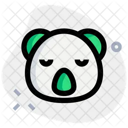 Koala Sad Face Emoji Icon