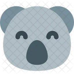 Koala Smiling Emoji Icon