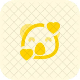 Koala Smiling With Hearts Emoji Icon