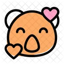 Koala Smiling With Hearts Icon
