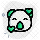 Koala Smiling With Hearts Icon