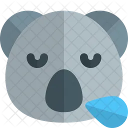 Koala Snoring Emoji Icon