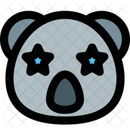 Koala Star Struck Emoji Icon
