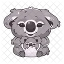 Koala With Mom  Icon