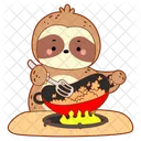 Kochen Braten Gebratener Reis Icon