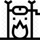 Kochen Arabischer Mann Arabische Frau Symbol