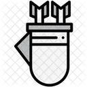 Kocher Pfeilhalter Bogenschiessen Symbol