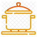 Kompakter Topf Asthetisches Design Schnellkochtopf Symbol