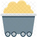 Kohle Karren Bau Symbol