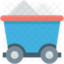 Kohle Karren Bau Symbol