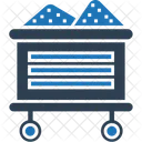 Kohlebergwerk Trolley Goldmine Minenkarren Symbol