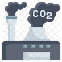 Kohlendioxid Umweltverschmutzung CO 2 Symbol