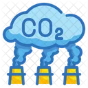 Kohlendioxid Umweltverschmutzung CO 2 Symbol