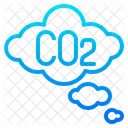 Kohlendioxid CO 2 Umweltverschmutzung Symbol