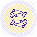 Koi Fisch Teich Symbol