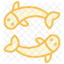 Koi Fish Duotone Line Icon Icon
