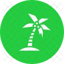 Kokosnuss Baum Strand Symbol