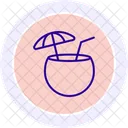 Kokosnuss-Cocktail  Symbol