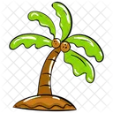 Kokosnussbaum Inselbaum Palme Symbol