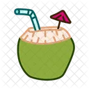 Kokosnusse Obst Frisch Symbol