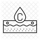 Kollagen Haut Feuchtigkeitscreme Symbol
