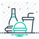 Kombinierte Mahlzeit  Symbol