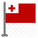 Flagge Land Tonga Symbol