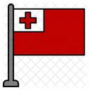 Tonga Landesflagge Flagge Symbol